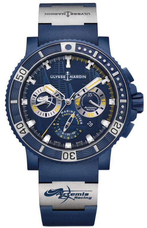 Ulysse Nardin Diver Black Sea Chronograph 353-98LE-3/ARTEMIS Replica Watch